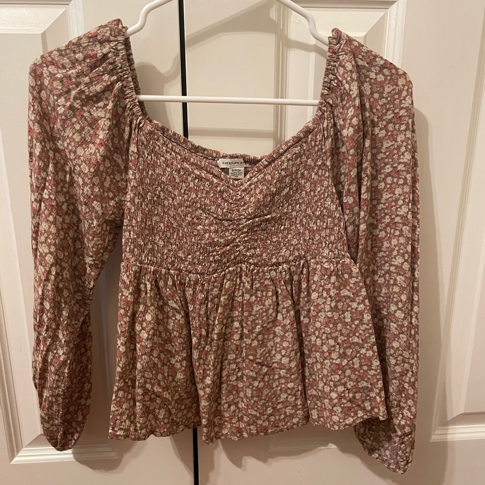 Floral sleeved blouse